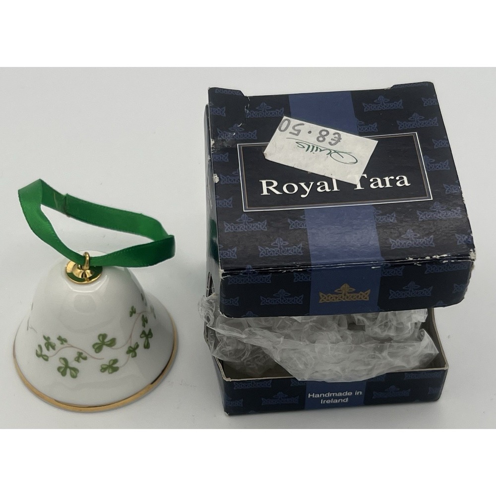 Galway Fine Bone China ROYAL TARA Mini Bell Trellis Shamrock Ireland New